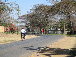 Cycling's a precarious business in Lilongwe